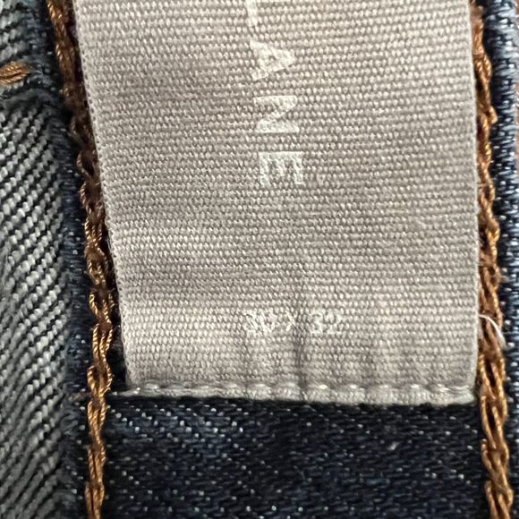 Everlane Jeans Mes 30x31 Straight Leg Blue Dark Wash Denim Fading Casual Classic - Picture 6 of 7